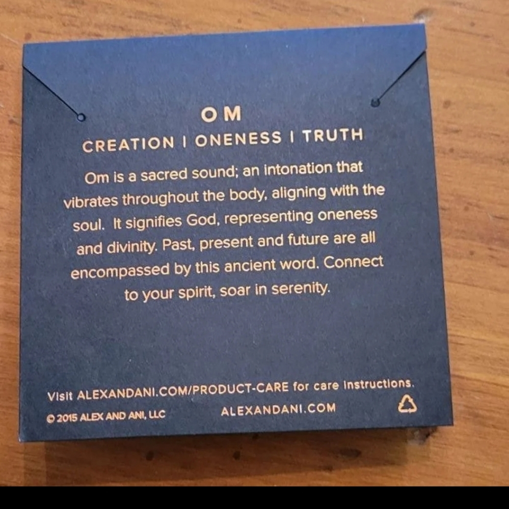 Alex & Ani Om Charm Bracelet - Picture 5 of 5